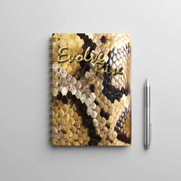 Carnet illustré Evolve & Rise – motif de python – collection Animale