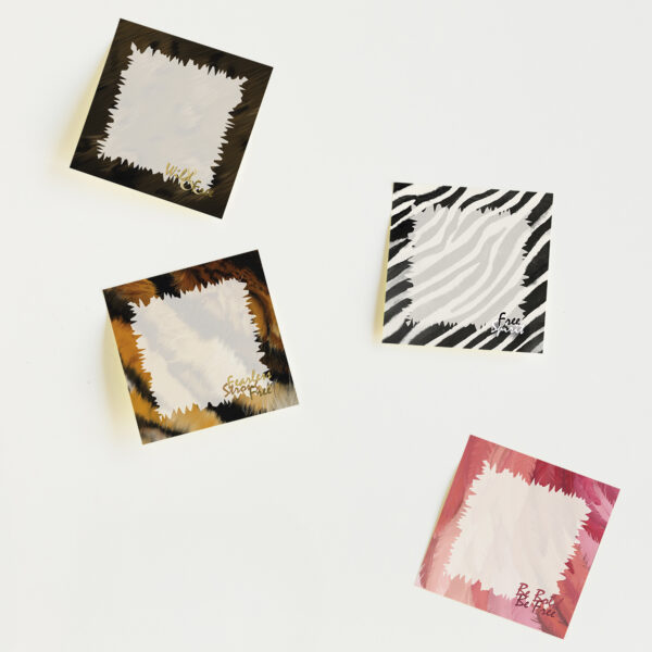 Notes autocollantes illustrées – Collection Animale – format 3x3