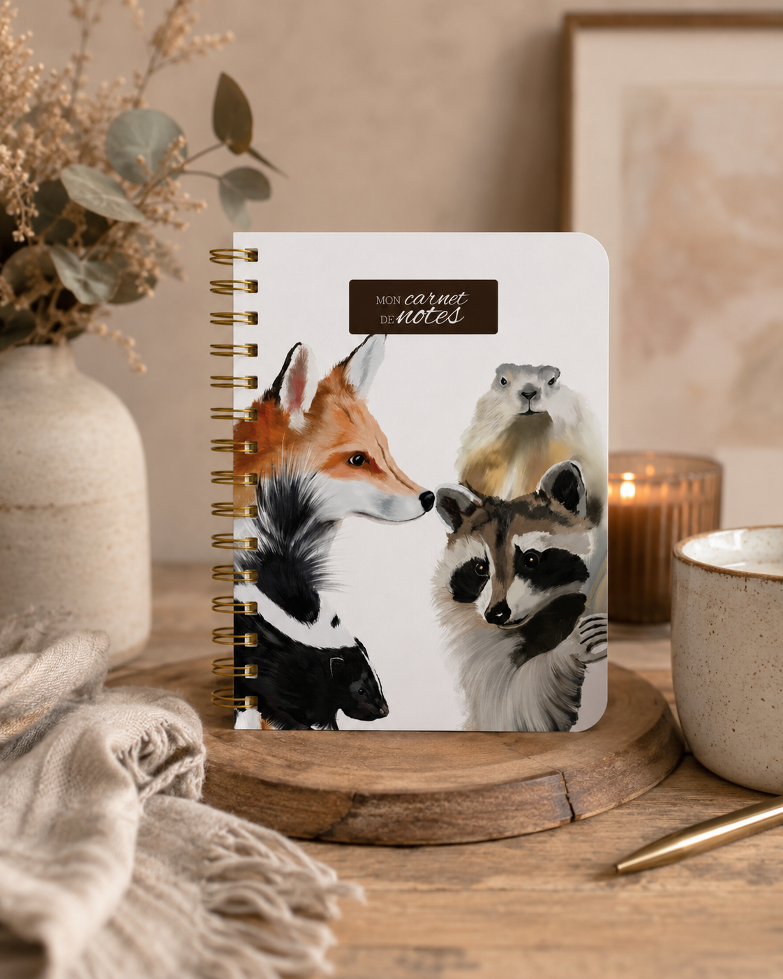 Grand Carnet de notes illustré du quatuor – Collection Les P'tits Rusés